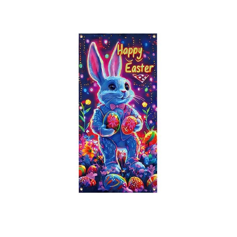 Kbndieu Easter Door Curtain Party Decorations