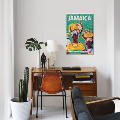 « jamaïque-trans-canada air lines », affiche rétro sur toile