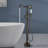 Topcraft Single Handle Floor Mounted Freestanding Tub Faucet with Handheld Shower, Oil Rubbed Bronze-51724470