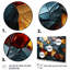 Carreaux de mosaïque dorés et bleus I - marbre abstrait 5 pièces-1126008588