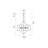 Normi 5 - Light Steel Dimmable Drum Chandelier