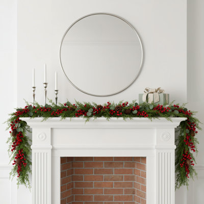 64'' in. Faux Cedar Garland