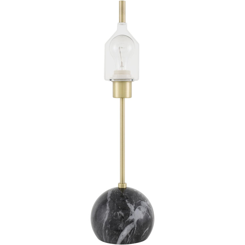 Almanza Table Lamp, Black, Black