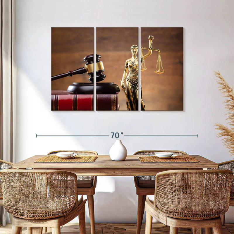 Alcaraz Golden Lady Justice, 24" H x 38" W