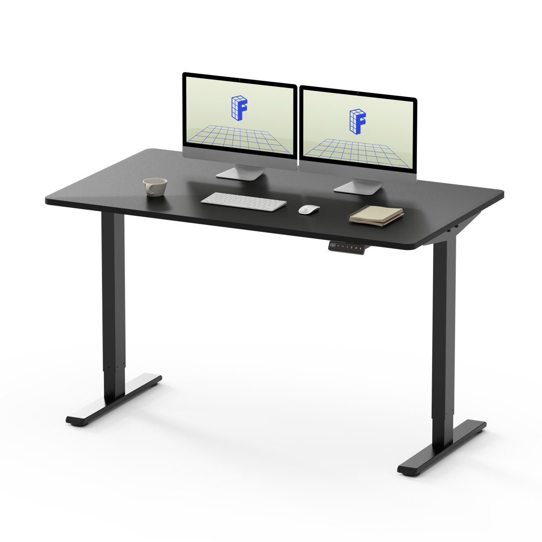 Arnell 120Cm W Height Adjustable Rectangle Standing Desk