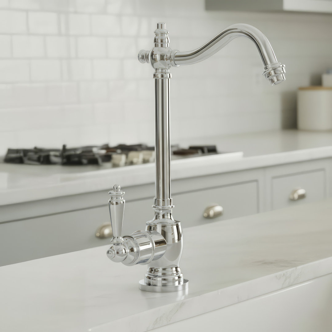 Whitehaus Point of Use Instant Hot Water Drinking Faucet With Traditional Spout Whitehaus Collection 