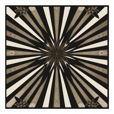 Tapis doux et moelleux à motif étincelant de luxe à motif étincelant noir - Reliure noire