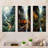 Luxurious Relaxing Train Journey - Train Metal Art Print Set Of 3-1402100227