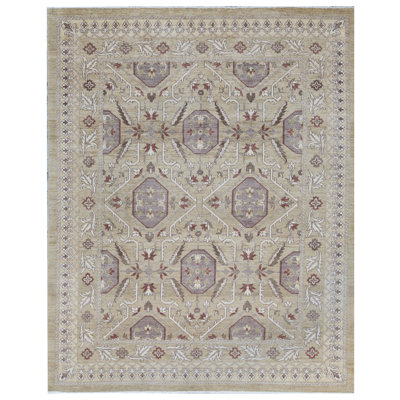 Tapis beige de haute qualité noué à la main Sultanabad