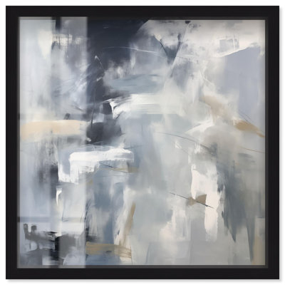 Contemplative Blues II Shadowbox Print Blue Wall Art by Art Remedy