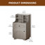 Ensemble de lit plateforme tapissier avec 2 tables de chevet fermières Boucle - Ensemble de chambre à coucher 3 pièces-1060624286