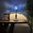 Lounsbury Tiffany Style Table Lamp Blue Stained Glass Baroque Style Lavender LED Bulb Included 12"W*12"D*19"H