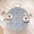 Highland Dunes Bohemian Fitted Round Tablecloth Indigo and Mint Green-1011347251