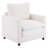 Upholstered Corduroy Armchair with Ottoman, Oversized Sleeper Chair
