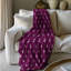 Mauve à pois - couverture sherpa de qualité supérieure 1 pièce-100491246