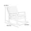 Chaise berçante en chêne naturel et confortable