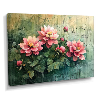 Vintage Dalia Spring Symphony III - Dahlia Framed Prints