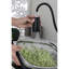 Robinet de cuisine avec douchette extractible, noir mat, acier inoxydable, buse rotative à 360 ° pour un contrôle facile de l'eau, de la corrosion et de la rouille, une seule poignée pour réguler le débit de température,