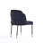 Flor and Hathaway 5-Piece Modern Solid Ash Wood Dining Set with Twill Weave Upholstered Chairs in Black-97604644