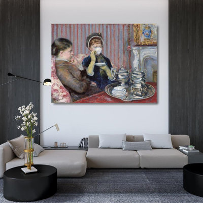 Astoria Grand Cassatt, Mary Gallery Wrapped Canvas Art Titled: The Tea 55409