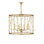 Adagio 4 - Light Wrought Iron/Crystal Chandelier
