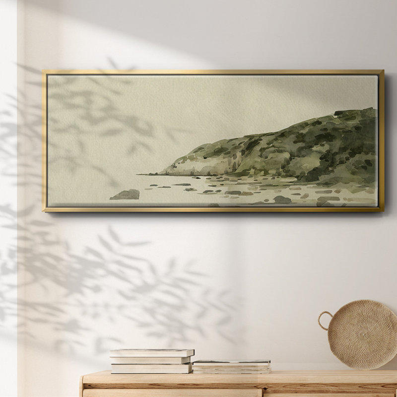 Distant Shore II- Framed Canvas, 24" H x 60" W