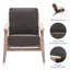 Chaise avec accoudoirs en lin 28,35 po Dez-87868521