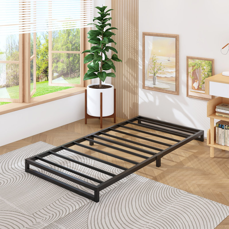 Metal Platform Bed Frame, Twin, 4" 