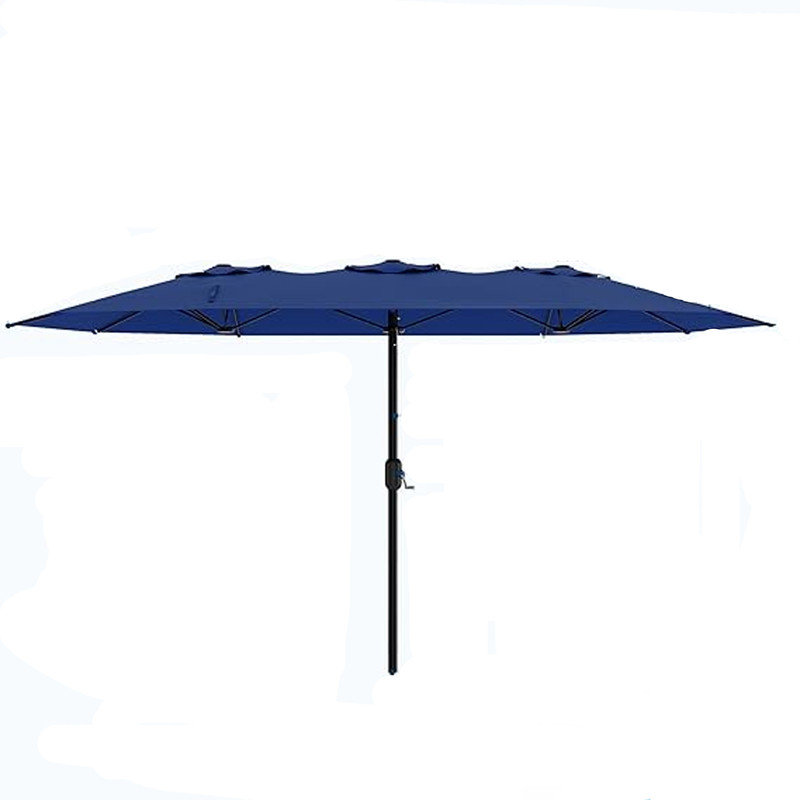 108'' Double-Side Rectangular Market Pool Umbrellas without Base, Blue