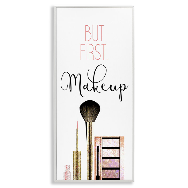 Impression «maquillage», H 30 po x l 13 po, Giclée encadrée blanc bord de mer