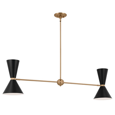 Lustre linéaire moderne à 4 lumières Phix