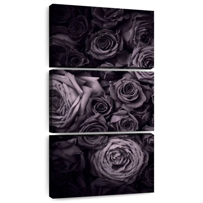 Roses fanées, H 62 po x l 30 po