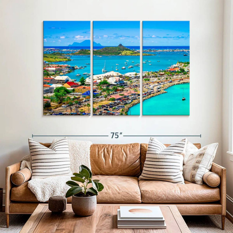 Panorama Marigot, H 42 po x l 65 po