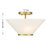 Hashimoto 3-Light Convertible Semi-Flush or Pendant in Brass-826836607