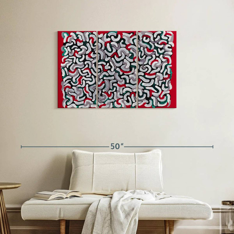 Popcorn Red, 24" H x 38" W