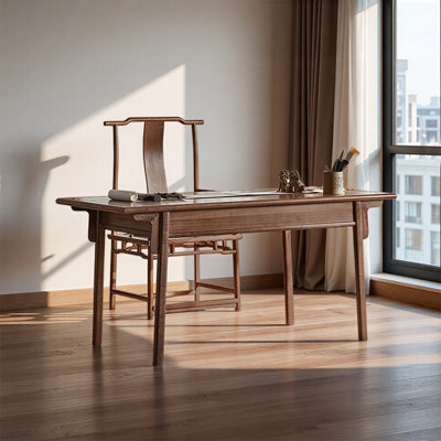 New Chinese style high legged desk and chair set