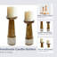 Bougeoir de table en bois massif 11,5 po H