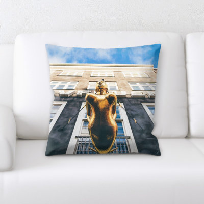 Housse et insert de coussin carré Statue