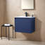 Meuble-lavabo simple mural 24 po moderne blanc-998869250