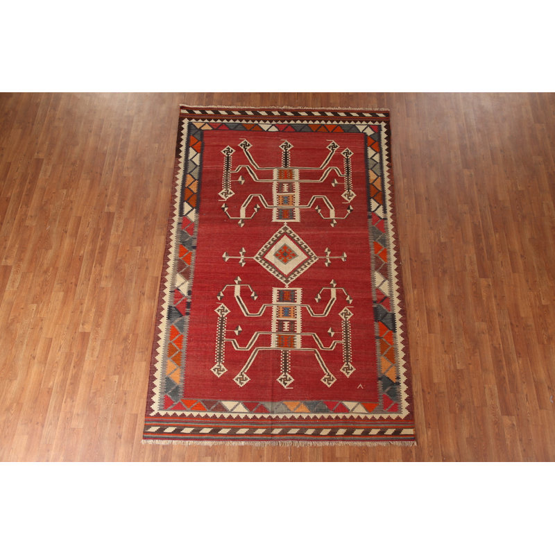 Tapis kilim à teinture végétale Schœnberger 6 x 9
