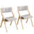 Tissu gris clair / cadre beige 