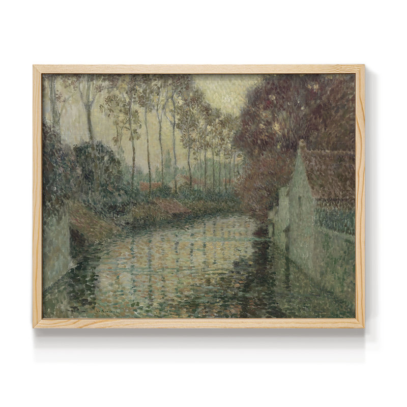 Paysages rétro-CCLxxi-reproduction encadrée, H 22 po x l 28 po, Naturel