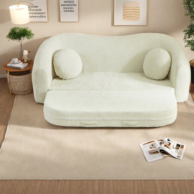 Canapés convertibles à compression, fauteuil inclinable 86 po Chenille