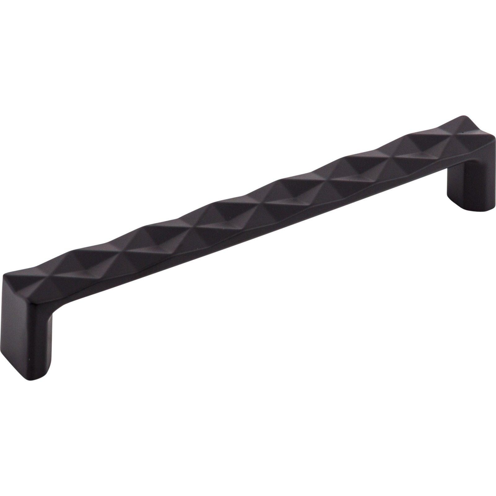 Quilted Bar Cabinet Pull, Flat Black, 6 5/16" Center to Center