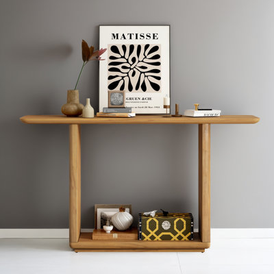60" Console Table Entryway Side Table for Hallway Living Room