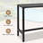 Levicy Rectangular Metal Outdoor Bar Table,  Rectangular Standing Height Table, Rectangular  Outdoor Buffet & Console Table for Kitchen, Deck, Backyard, Poolside-1582816404