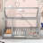 Thendara Floor Bed Frame, Wooden Platform Bed with House Roof Frame and Fence Guardrails-1204429193-1204429196