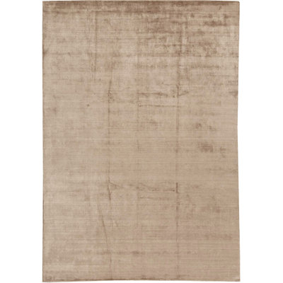Tapis brun de haute qualité noué à la main