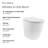 St. Tropez Back-to-Wall Elongated Toilet Bowl-100476915
