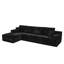 Canapé modulaire combiné avec fauteuil inclinable, canapé-lit minimaliste, siège profond, aucun assemblage requis pour un confort instantané